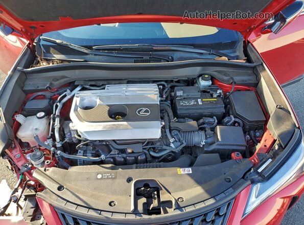 JTHY3JBH2K2012580 2019 LEXUS UX Red Engine compartment view