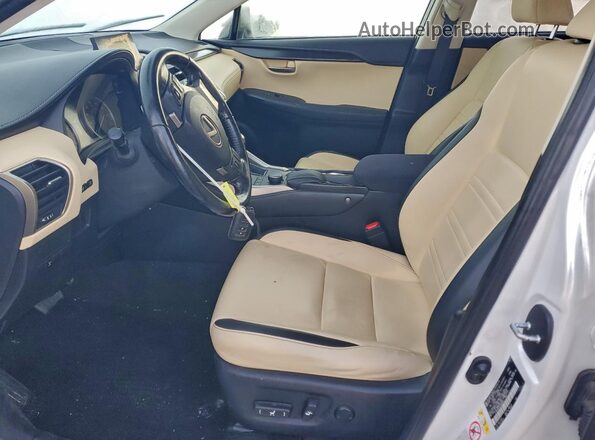 JTJBARBZ0G2080904 2016 LEXUS NX White Widok wnętrza z przodu