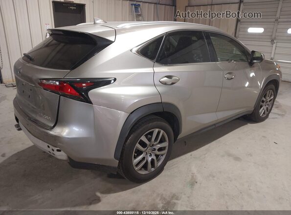 JTJBARBZ3G2072473 2016 LEXUS NX 200T Silver Trasero derecho