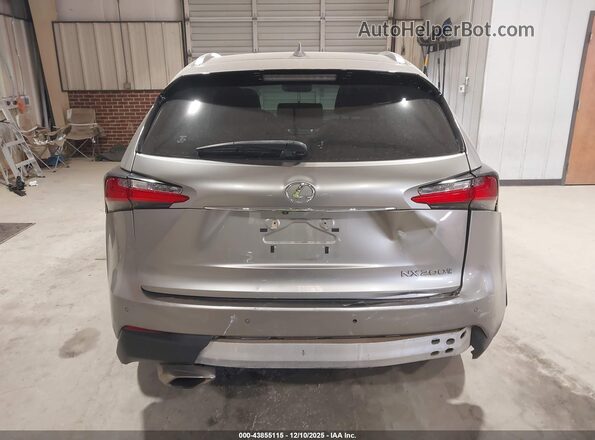 JTJBARBZ3G2072473 2016 LEXUS NX 200T Silver 