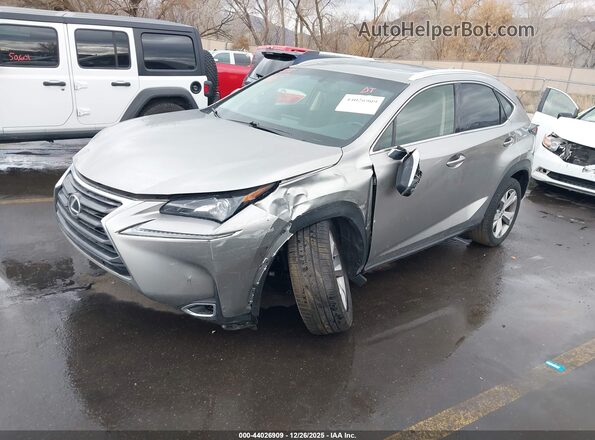 JTJBARBZ8H2143376 2017 LEXUS NX 200T Gray Առջևի ձախ երեք քառորդ տեսարան