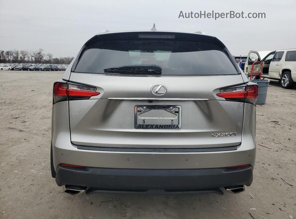 JTJBARBZ9G2056441 2016 LEXUS NX Серебряный Вид сзади