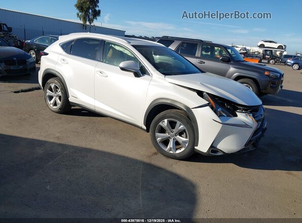 JTJBJRBZ0H2054711 2017 LEXUS NX 300H Белый Передняя правая четверть