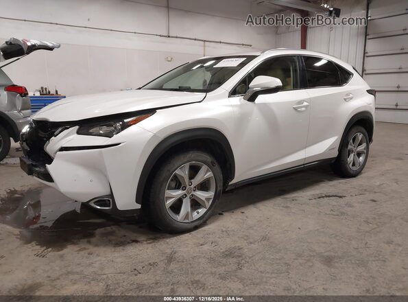 JTJBJRBZ5H2054400 2017 LEXUS NX 300H Белый Передняя левая четверть
