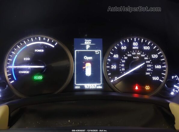 JTJBJRBZ5H2054400 2017 LEXUS NX 300H Белый Вид задних сидений