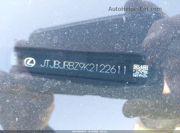 JTJBJRBZ9K2122611 2019 LEXUS NX 300H Черный 