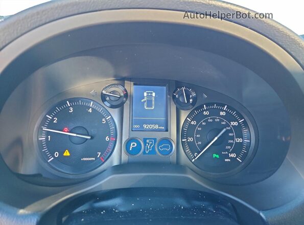 JTJBM7FX4K5227348 2019 LEXUS GX Белый Вид щитка приборов