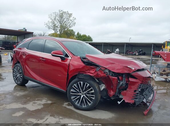 JTJCHMAA0P2009166 2023 LEXUS RX 350 Бордовый Передняя правая четверть