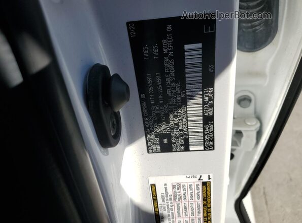 JTJDARBZ0M5027039 2021 LEXUS NX Белый Вид наклейки с VIN-кодом