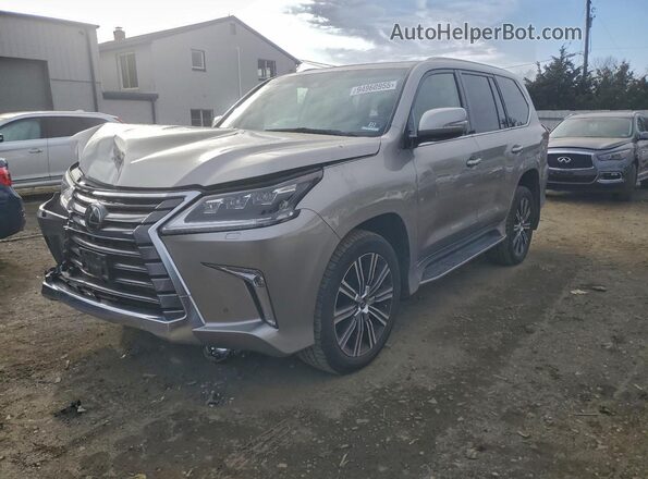 JTJDY7AX0L4317091 2020 LEXUS LX Tan Vista tres cuartos delantera izquierda