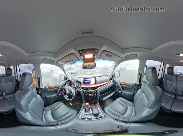 JTJHY7AX2K4288967 2019 LEXUS LX Серебряный Панорамный вид салона 360°