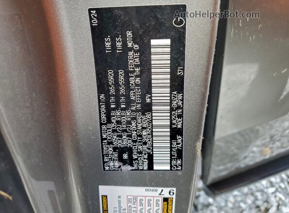 JTJTBCDX7R5027080 2024 LEXUS GX Серебряный Панорамный вид салона 360°