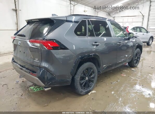 JTM16RFV2NJ015675 2022 TOYOTA RAV4 HYBRID Gray Задня права чверть