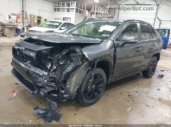 JTM16RFV2NJ015675 2022 TOYOTA RAV4 HYBRID Gray Передня ліва чверть