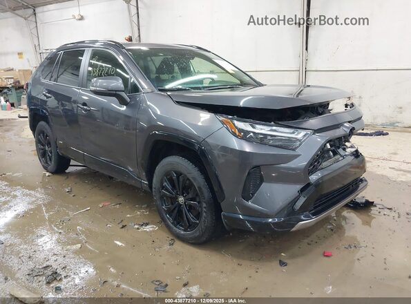 JTM16RFV2NJ015675 2022 TOYOTA RAV4 HYBRID Gray Передня права чверть