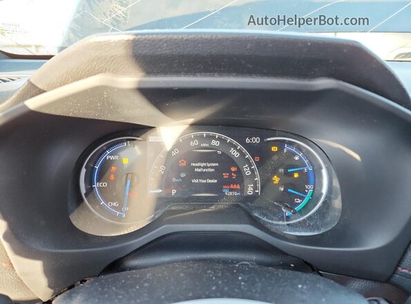 JTMAB3FV5MD051950 2021 TOYOTA RAV4 Black Instrument cluster view