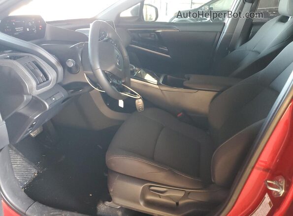 JTMABABA3RA069573 2024 SUBARU SOLTERRA Темно-бордовый Вид салона спереди