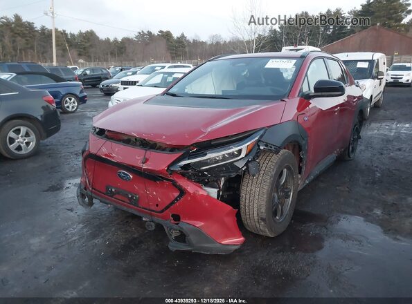 JTMABABA8RA060514 2024 SUBARU SOLTERRA Red Vista tres cuartos delantera izquierda