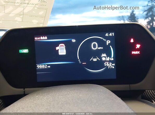 JTMABACA3SA092050 2025 TOYOTA BZ4X Серый Вид задних сидений