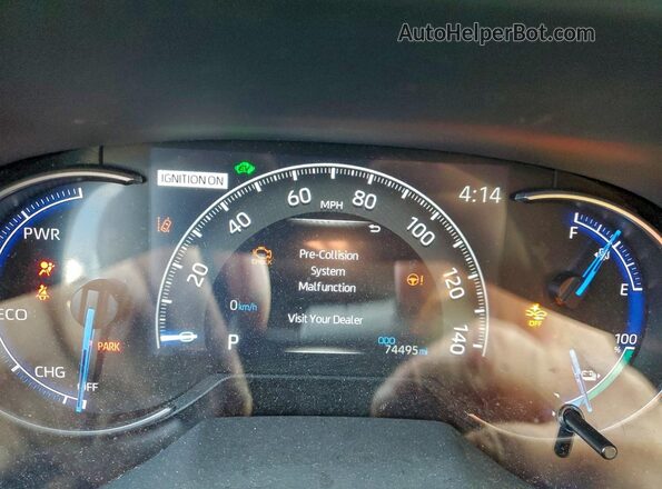 JTMCB3FV1MD052182 2021 TOYOTA RAV4 Gray Instrument cluster view
