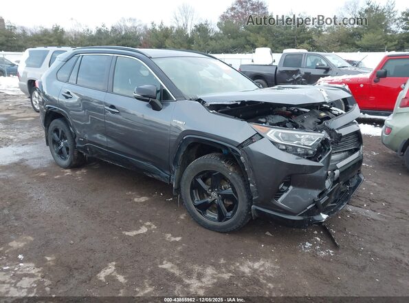JTME6RFV8MD515130 2021 TOYOTA RAV4 HYBRID Серый Передняя правая четверть