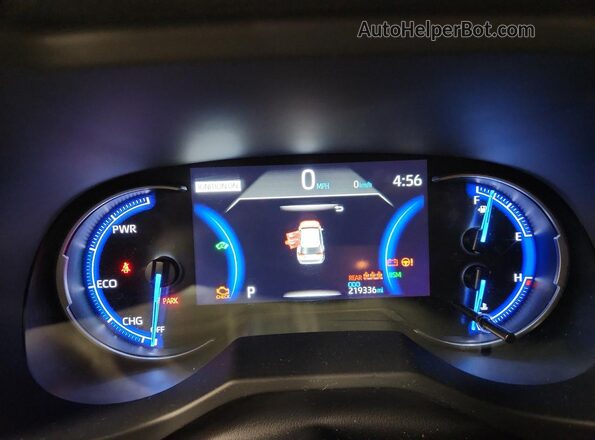 JTMEWRFV2LD537803 2020 TOYOTA RAV4 Gray Вид щитка приладів