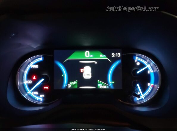 JTMEWRFV3KJ020204 2019 TOYOTA RAV4 HYBRID Blue Vista de los asientos traseros