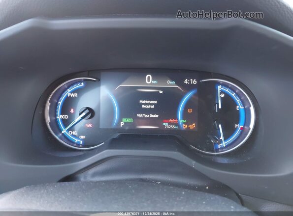 JTMEWRFV4KD513534 2019 TOYOTA RAV4 HYBRID Gray Вид задніх сидінь