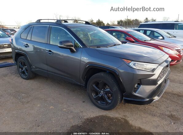 JTMEWRFV4KD513534 2019 TOYOTA RAV4 HYBRID Gray Передня права чверть