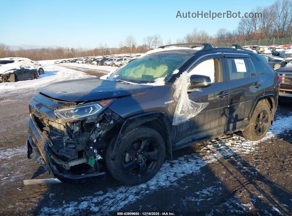 JTMEWRFV5KJ016459 2019 TOYOTA RAV4 HYBRID Gray Front left