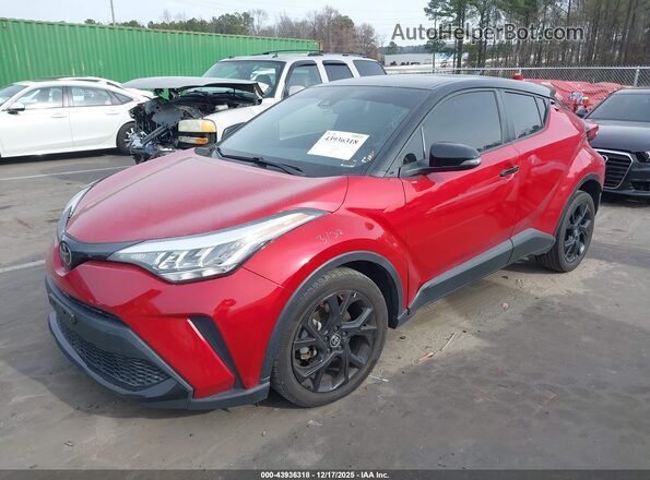 JTNKHMBX5M1123534 2021 TOYOTA C-HR Красный Передняя левая четверть