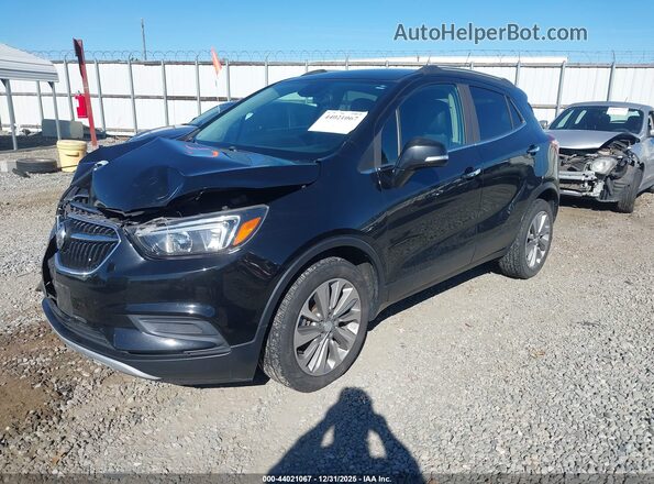 KL4CJASBXJB718637 2018 BUICK ENCORE Черный Передняя левая четверть