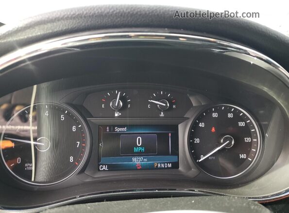 KL4CJESBXKB798045 2019 BUICK ENCORE Charcoal Instrument cluster view