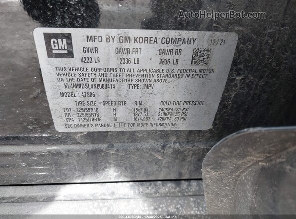 KL4MMDSL4NB080414 2022 BUICK ENCORE Черный Вид подкапотного пространства
