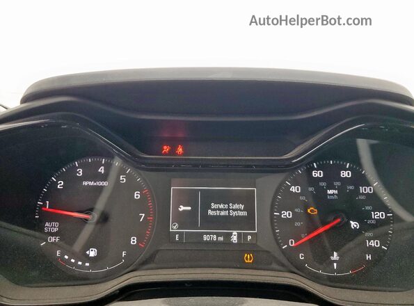 KL77LFEP8SC181121 2025 CHEVROLET TRAX Белый Вид щитка приборов