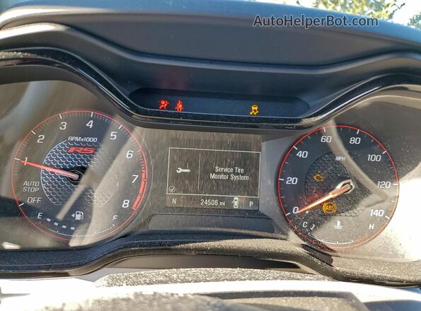 KL77LGE24RC049235 2024 CHEVROLET TRAX Серебряный Вид щитка приборов