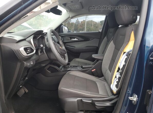 KL79MMS22MB118043 2021 CHEVROLET TRAILBLAZER Blue Widok wnętrza z przodu