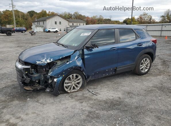 KL79MMS22MB118043 2021 CHEVROLET TRAILBLAZER Blue Przód lewy