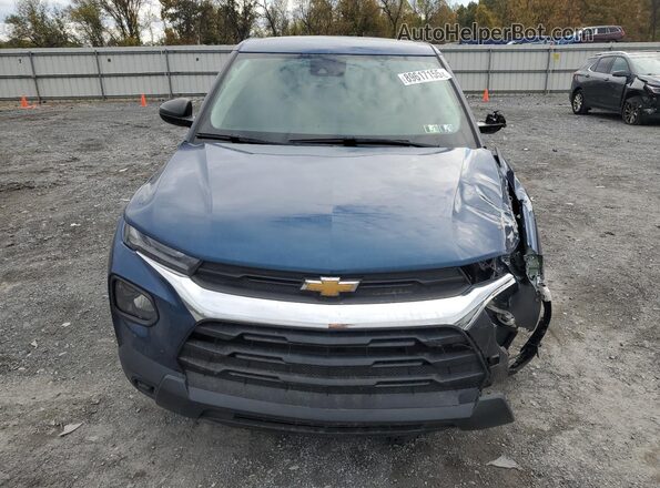 KL79MMS22MB118043 2021 CHEVROLET TRAILBLAZER Blue Widok z przodu