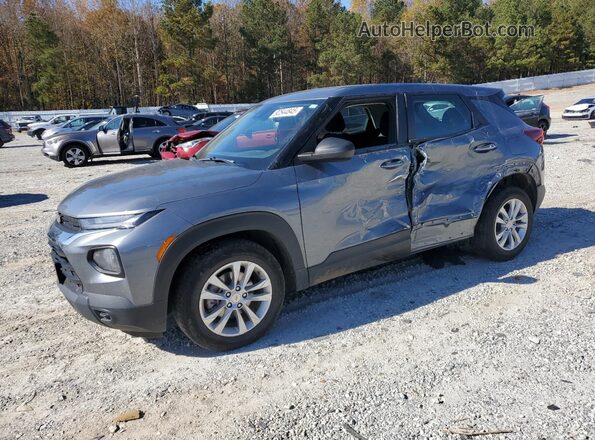 KL79MMS27NB118184 2022 CHEVROLET TRAILBLAZER Серый Передняя левая четверть