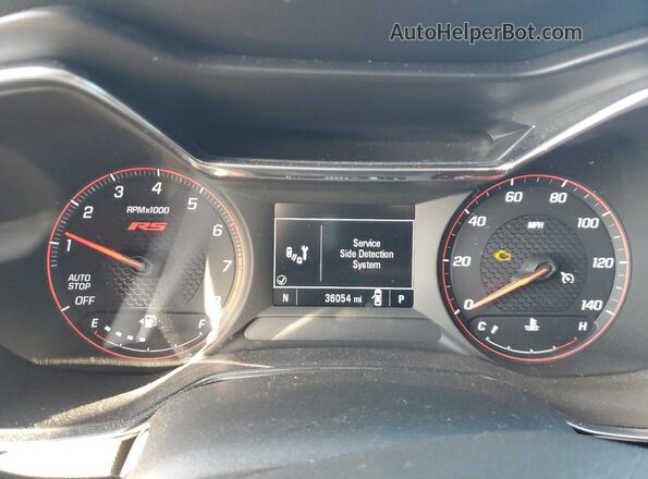 KL79MTSL1MB118294 2021 CHEVROLET TRAILBLAZER Black Widok zestawu wskaźników