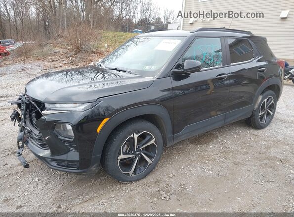 KL79MTSLXNB034959 2022 CHEVROLET TRAILBLAZER Black Vista tres cuartos delantera izquierda