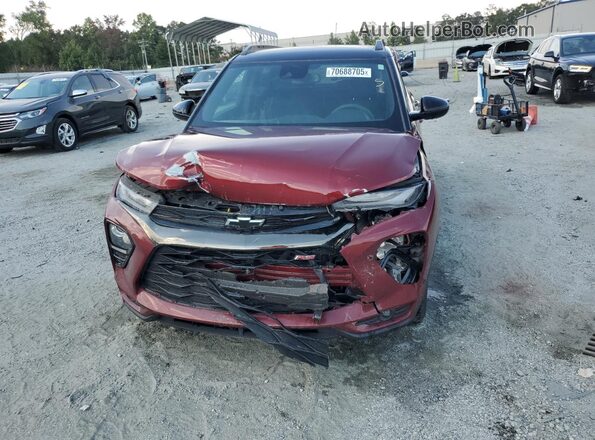 KL79MTSLXNB115993 2022 CHEVROLET TRAILBLAZER Burgundy Vista frontal