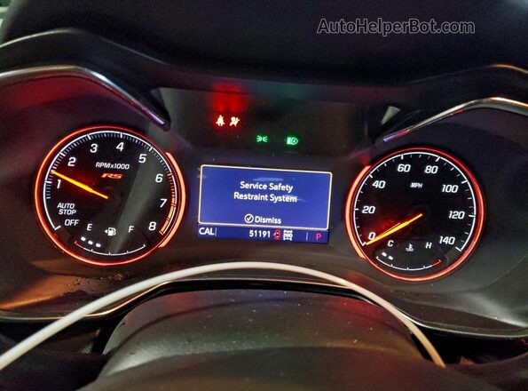 KL79MUSL1MB153875 2021 CHEVROLET TRAILBLAZER Бирюзовый Вид щитка приборов
