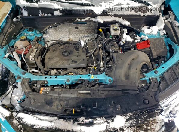 KL79MUSL1MB153875 2021 CHEVROLET TRAILBLAZER Бирюзовый Вид подкапотного пространства