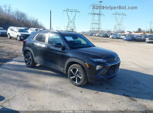 KL79MUSL8NB148139 2022 CHEVROLET TRAILBLAZER Черный Передняя правая четверть
