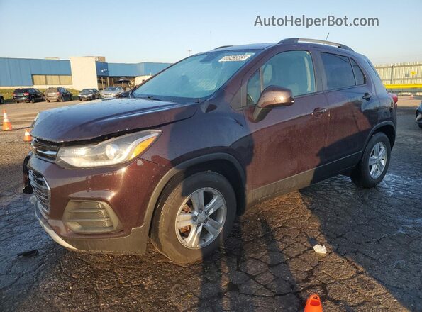 KL7CJLSB2MB331017 2021 CHEVROLET TRAX Burgundy 