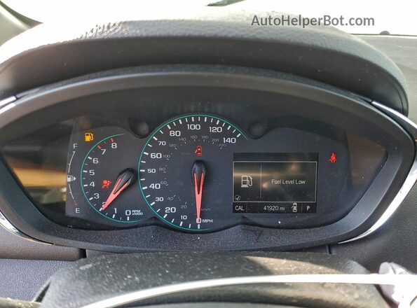 KL7CJPSB4JB712998 2018 CHEVROLET TRAX Silver Instrument cluster view