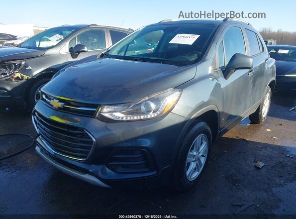 KL7CJPSB8MB347312 2021 CHEVROLET TRAX Серый Передняя левая четверть