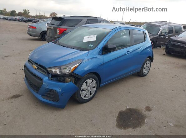 KL8CB6SA0GC610238 2016 CHEVROLET SPARK Синий Передняя левая четверть